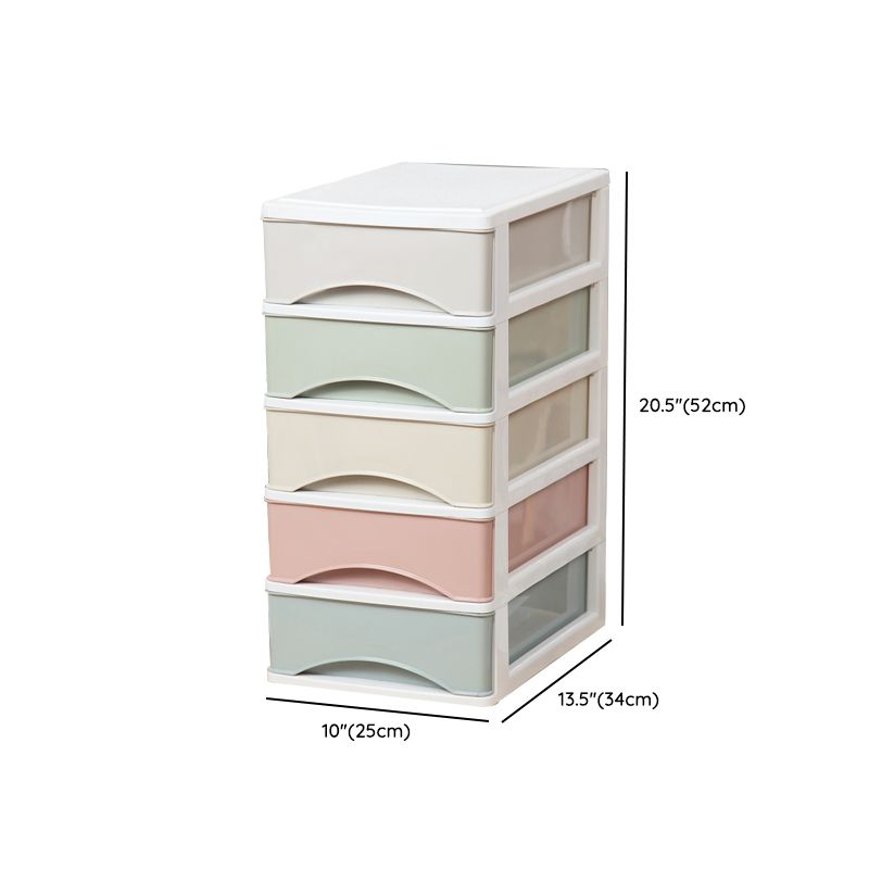 Filing Cabinet Plastic Lateral Color Panel File Cabinet with Drawers for Home Office