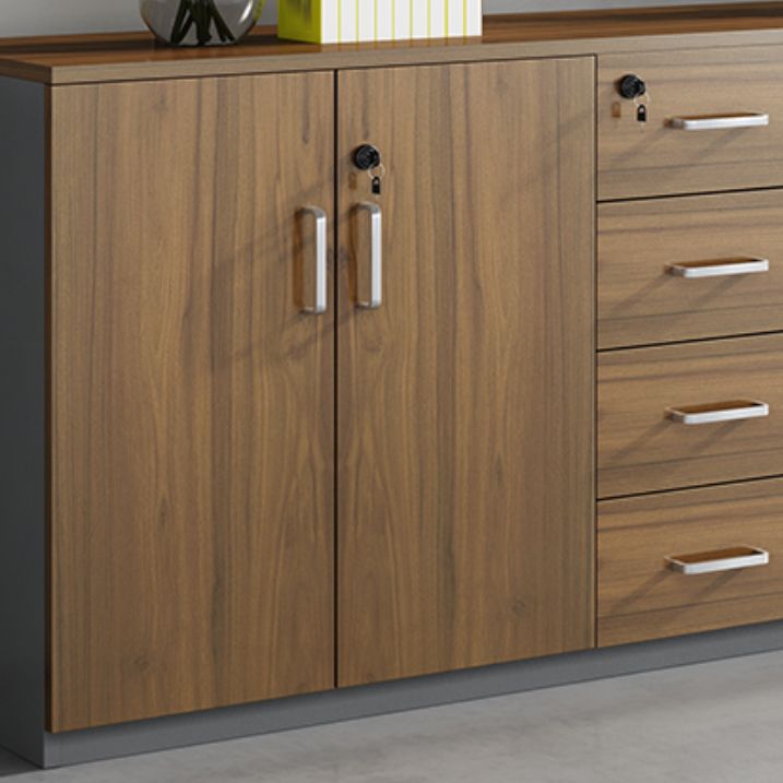 Modern Engineered Wood Filing Cabinet Lateral File Cabinet with Lock and Storage