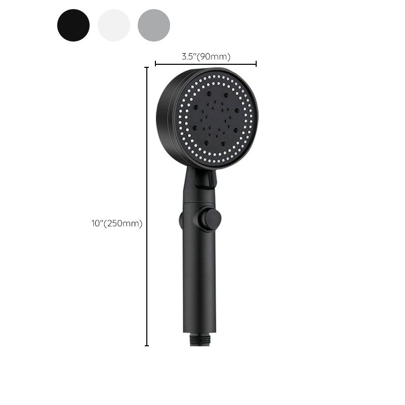 Contemporary Shower Head Combo Handheld Shower Head Plastic Wall-Mount Round Shower Head