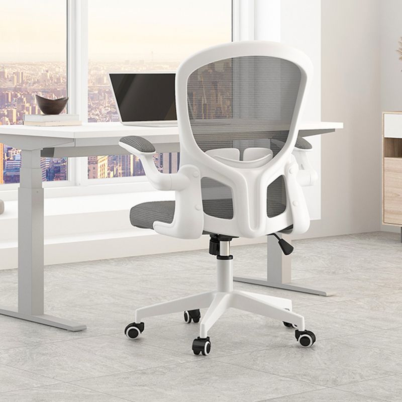 Modern Padded Arms Conference Chair Mesh-back Desk Chair for Office