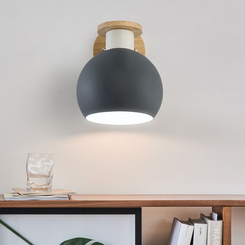 1 lampada con palette per la parete grigia moderna da camera da letto con tonalità metallica globale