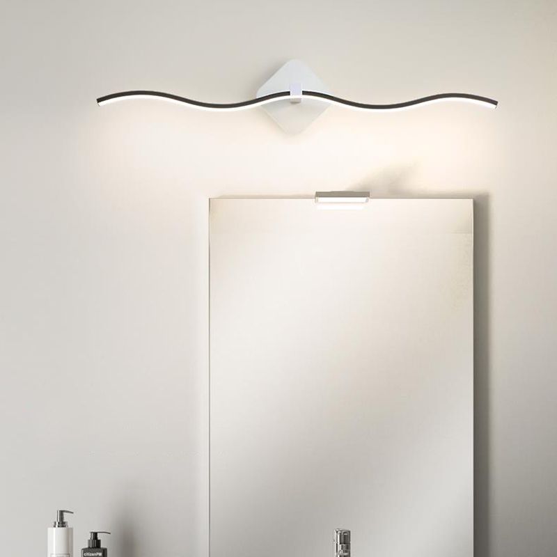 1-licht Noordse stijl metalen ijdelheid licht rechte LED Mirror Light voor badkamer