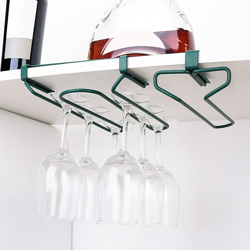 Contemporary Metal Wine Glass Rack Hanging Glass & Stemware Holder