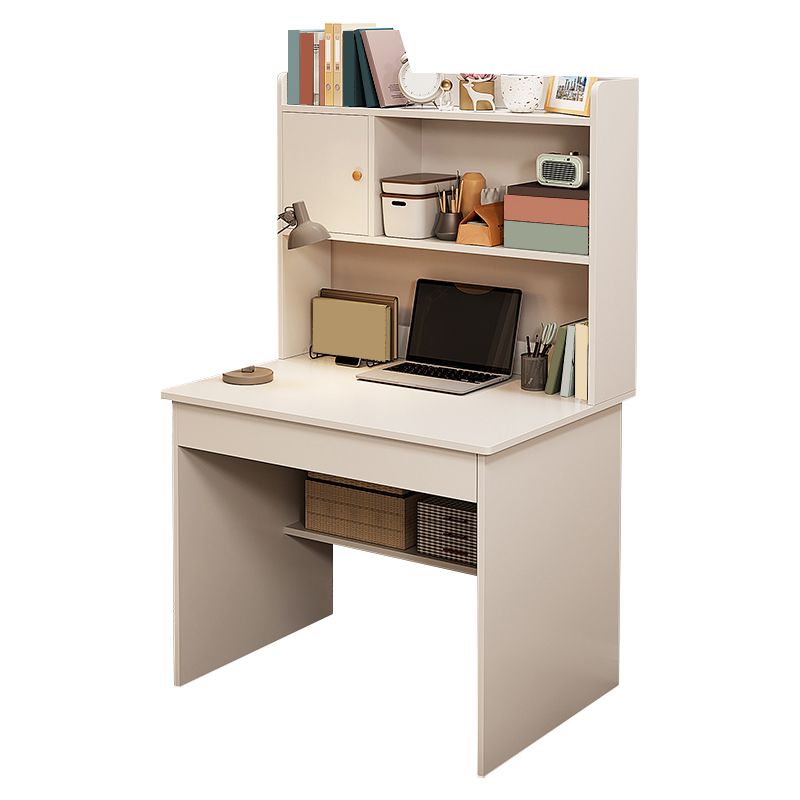 Study Desk Wood with Storage Shelves Desk with Drawer Home Computer Desk