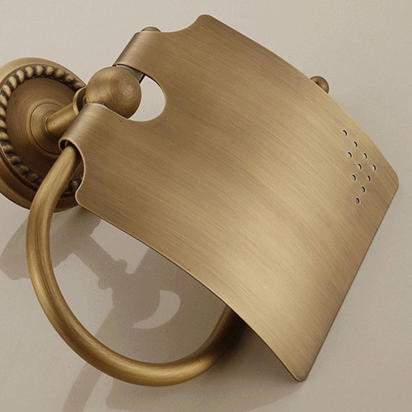 5-Piece Traditional Bathroom Accessory As Individual Or As a Set in Brushed Brass