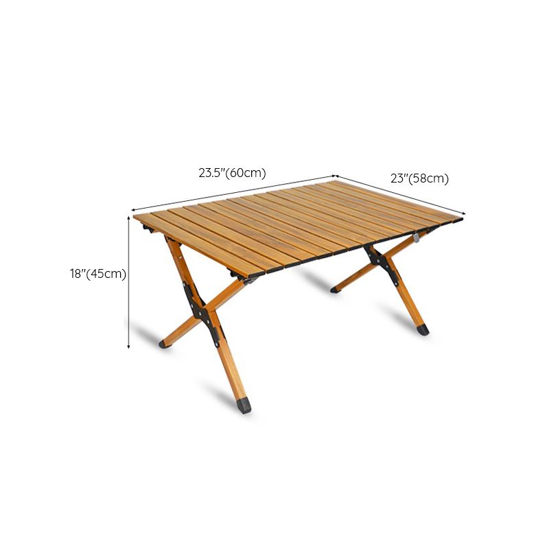 Modern Iron Folding Table Outdoor Removable Camping Table with Metal Frame