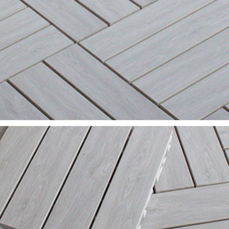 Outdoor Floor Patio Stripe Composite Square Water-resistant Deck Plank