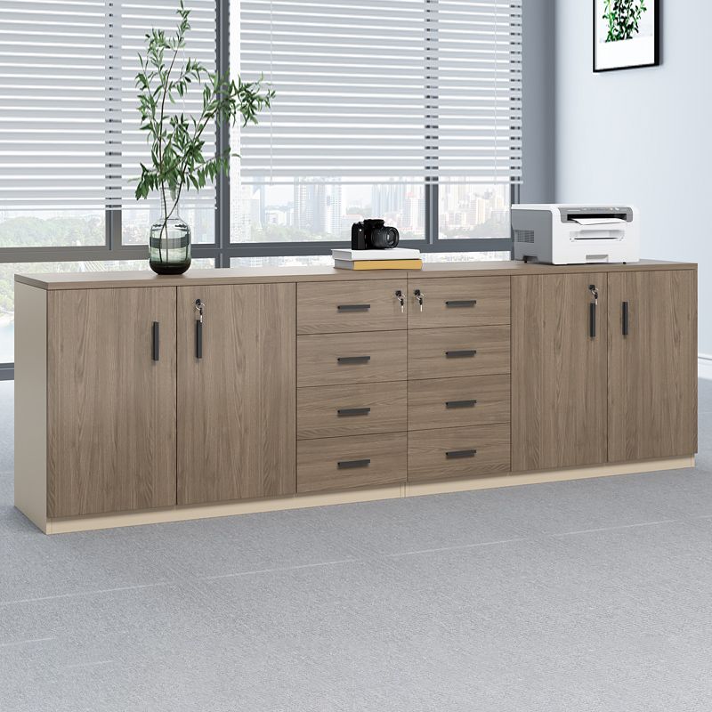 Modern Wood Cabinet with Lock and Storage Lateral Filing Cabinet