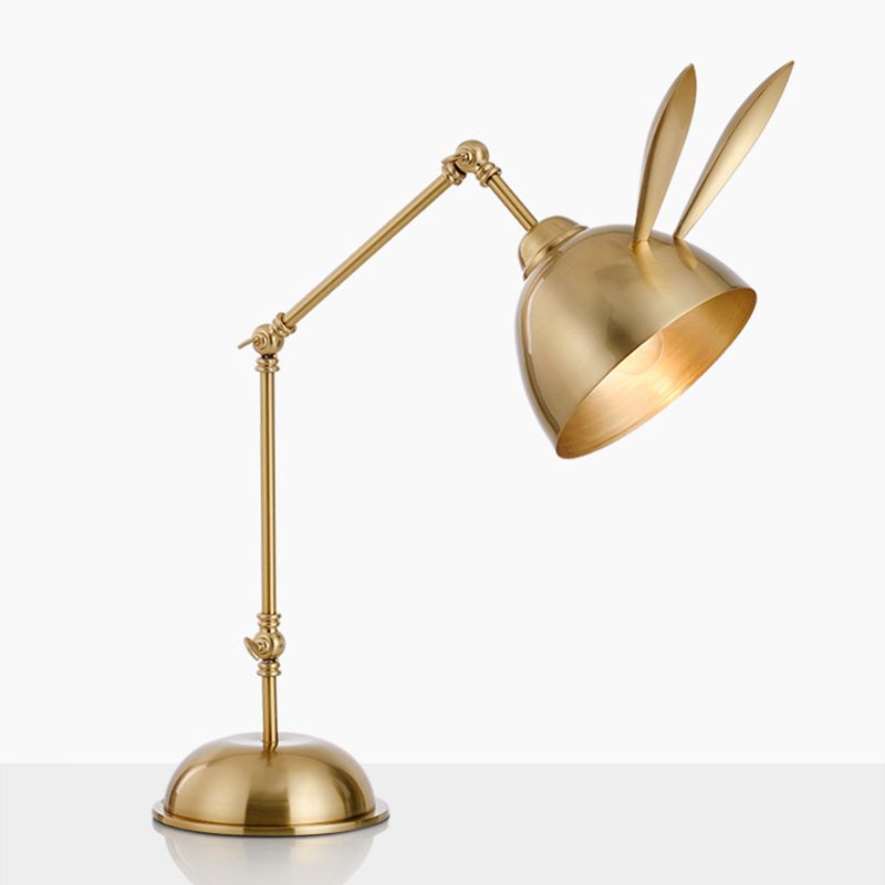 Ultra-modern Simplicity Rabbit Table Lamp Metal Nightstand Lamp for Bedroom