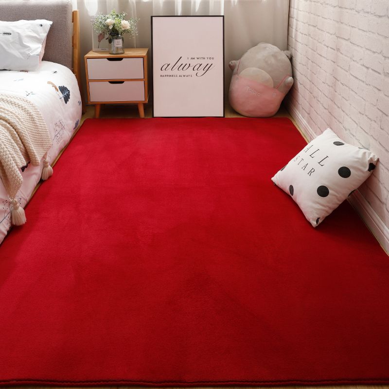 Zeitgenössischer einfacher Teppich lässig Polyester Teppich nicht rutscher Fläche Teppich für Wohnzimmer