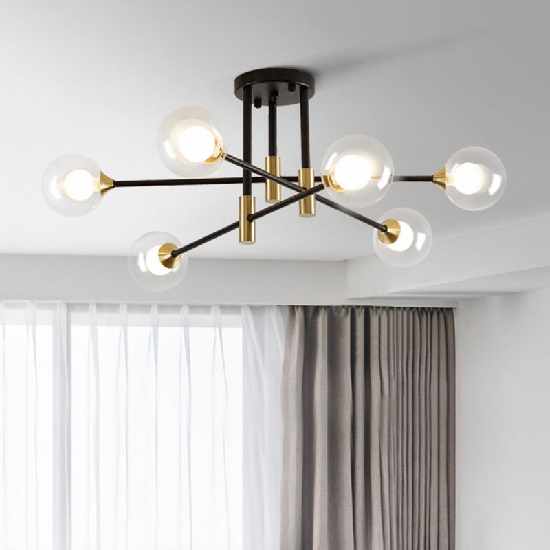 Bolas Semi Flush Lightsing Light Wyle Minimalist Glass Semi Flush Mounteil Light