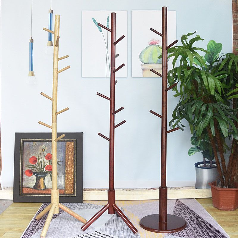 Mid Century Modern Entry Hall Tree Ash Free Standing Coat Hanger