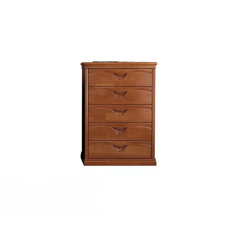 Brown 16.14" Wide Modern Accent Chest Wooden Chest with Drawers