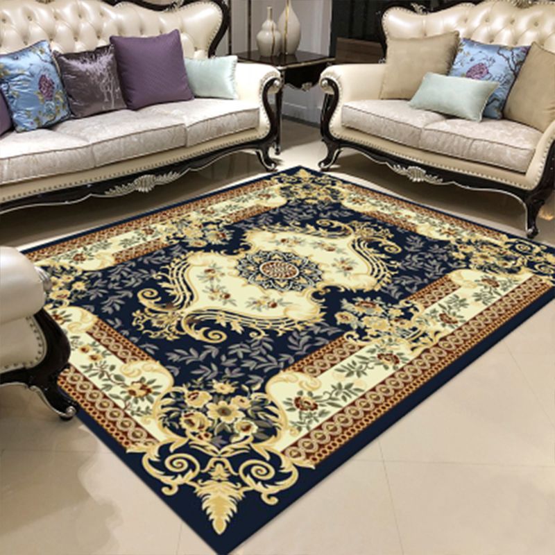 Tapis floral multi-couleurs vintage Polyster Western Area Captitume Tapis de soins aux animaux de compagnie Animaux Féliciteur pour décoration pour la maison