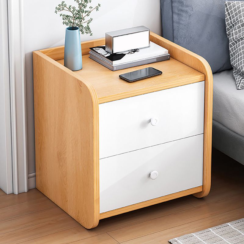 Engineered Wood Bed Nightstand Modern Night Table for Bedroom