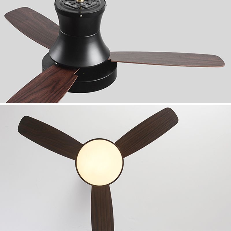 Unique Shape Metal Ceiling Fan Light Kids Style 1-Light Ceiling Fan Lamp for Dining Room