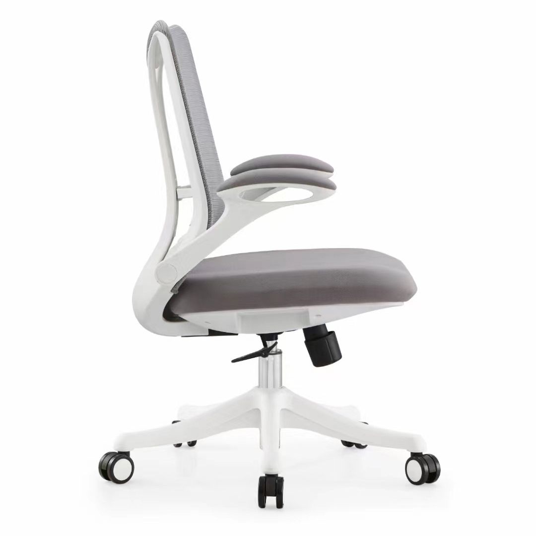 Contemporary Flip-Up Armrest Office Chair Swivel Mesh Office Chair