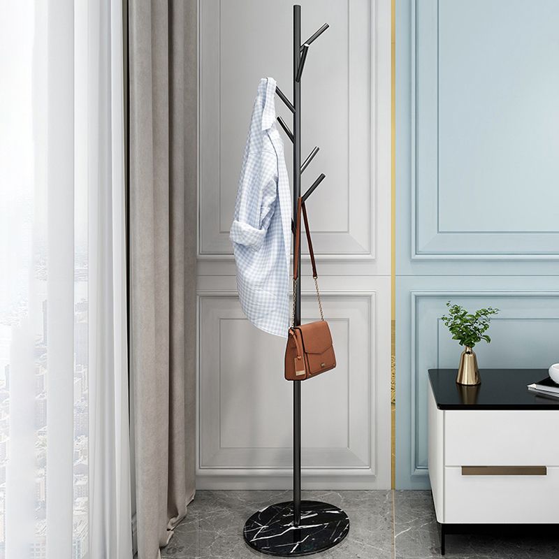 Gorgeous Coat Rack Solid Color Metal Entry Hall Tree with Coat Hooks