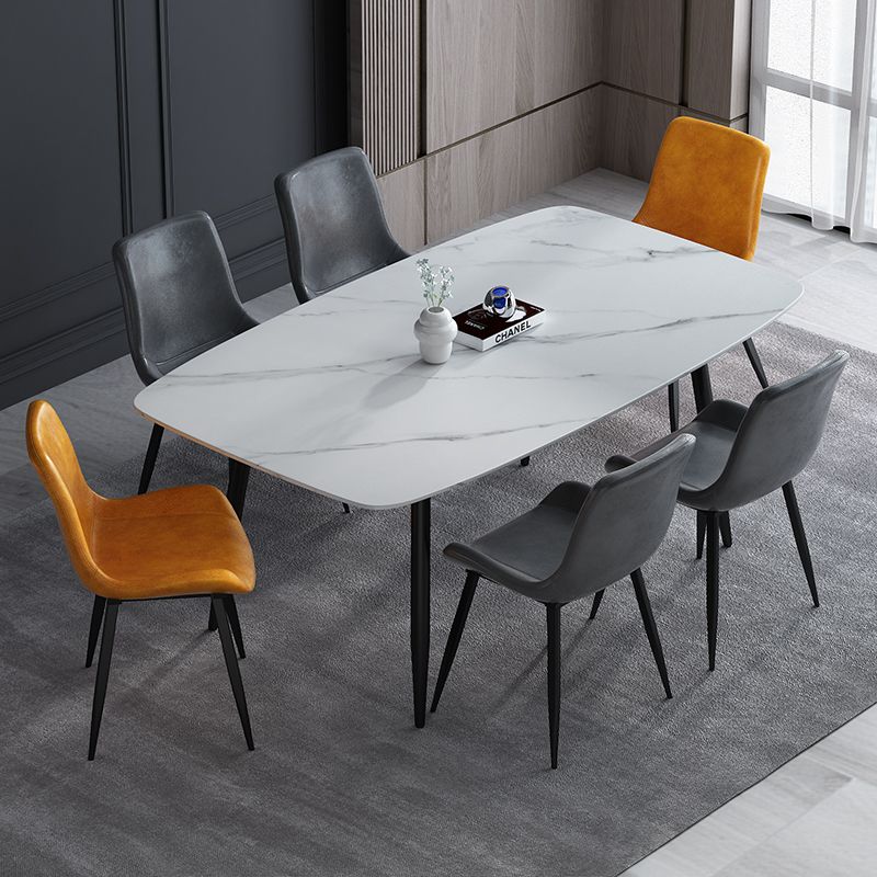 Moderne stijl keuken dinette set sintered stone eet meubels set met 4 poten basis