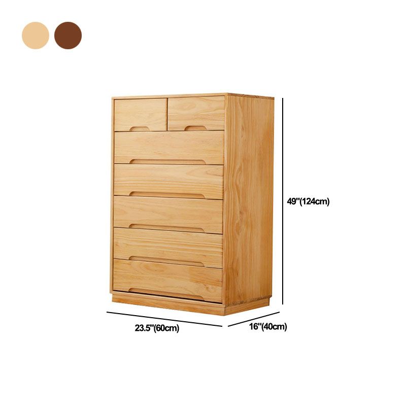 Modern Solid Wood Lingerie Chest Bedside Vertical Storage Chest