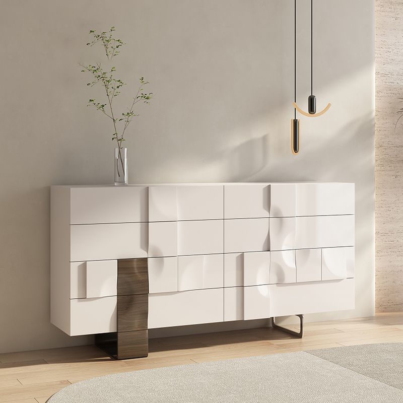 Modern Style Storage Solid Wood Sideboard Cabinet with Drawers