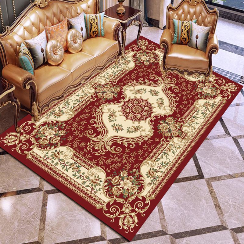 Tapis à imprimé floral multifon