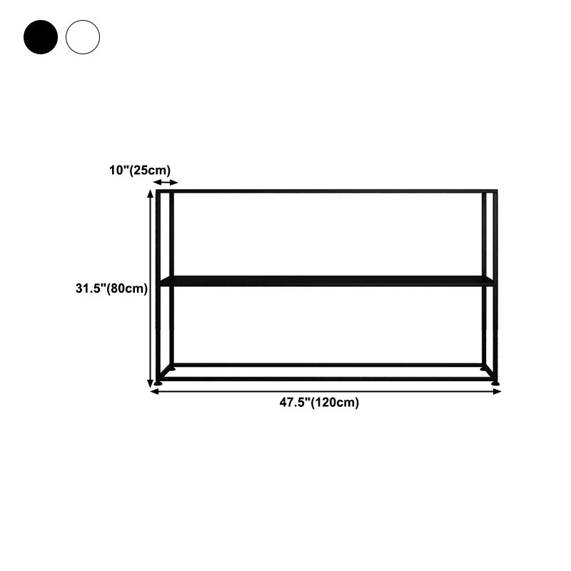 Modern Iron Console Table Rectangle Storage Frame 1-shelf Console Sofa Table