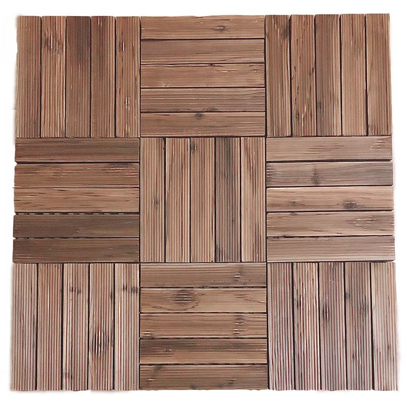 Traditional Wood Laminate Flooring Stain Resistant Laminate Plank Flooring Set of 11