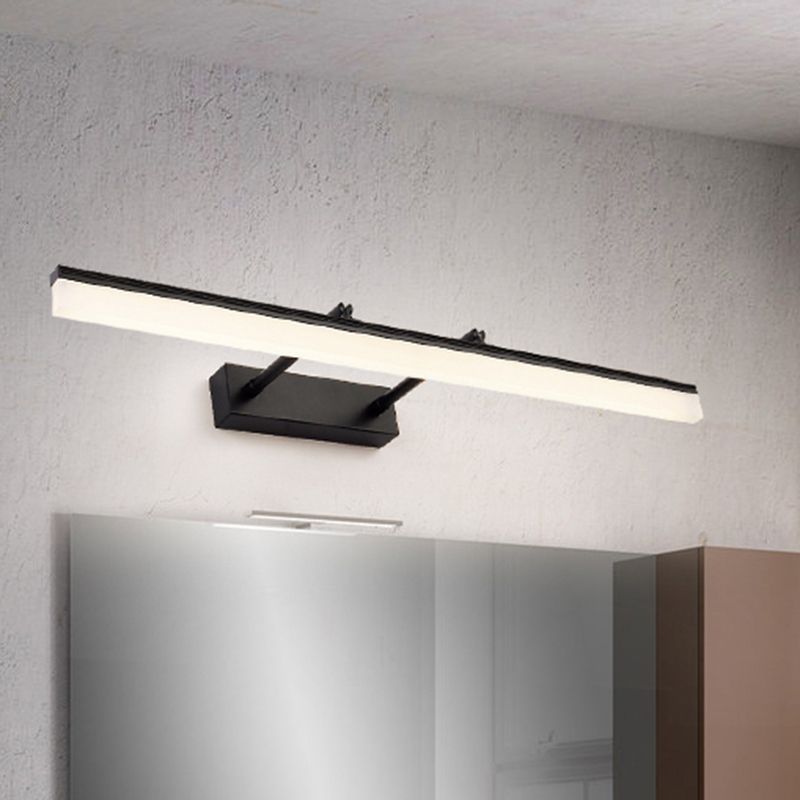 Postmodern Aluminum Vanity Light Straight 1 Light LED Mirror Light for Bathroom