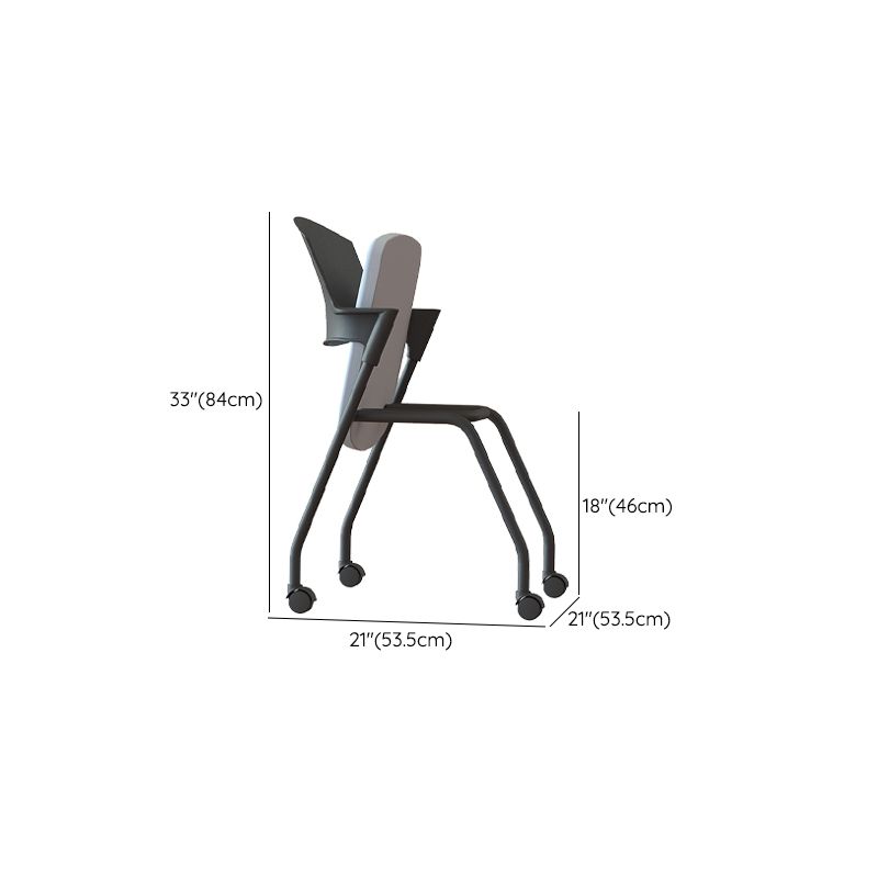 Modern Style Conference Chair Metal Frame Office Chair with Arm