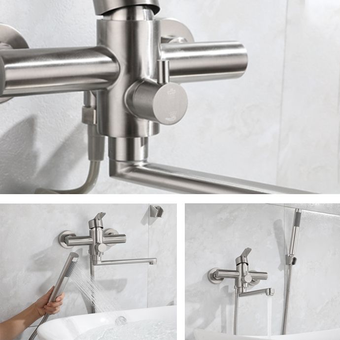 Contemporary Bridge-Style Kitchen Faucet Low Profile with Side Spray