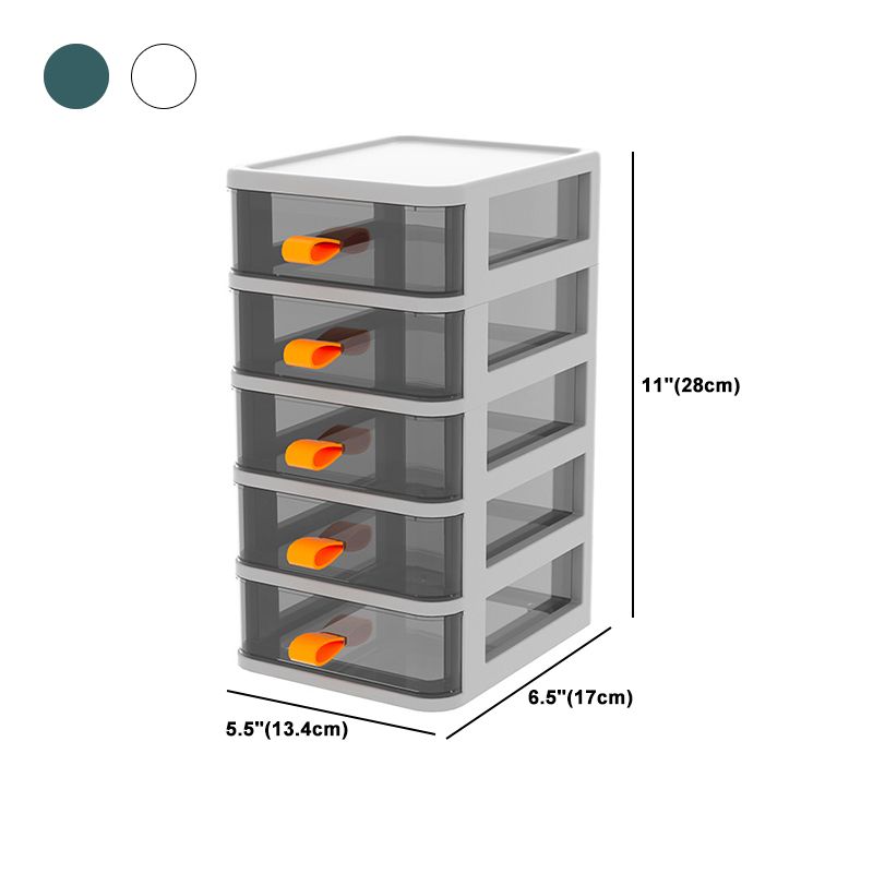 Contemporary Cabinet Plastic with Drawers Vertical File Cabinet for Home Office