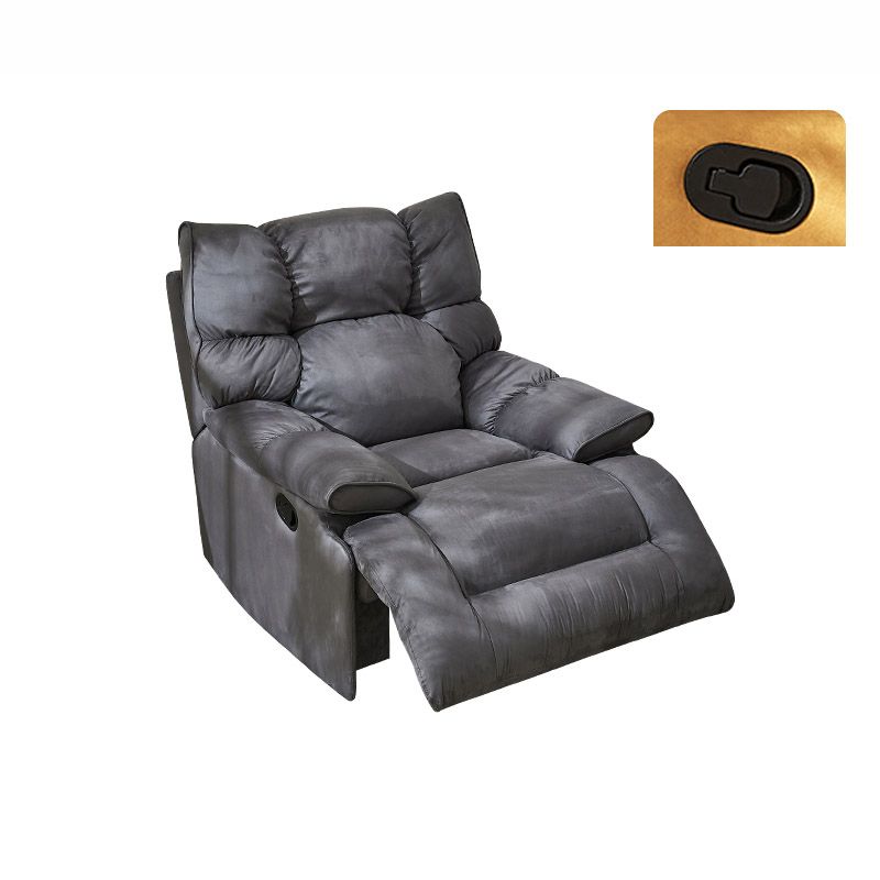 Solid Color Recliner Chair Independent Foot Swivel Base Standard Recliner