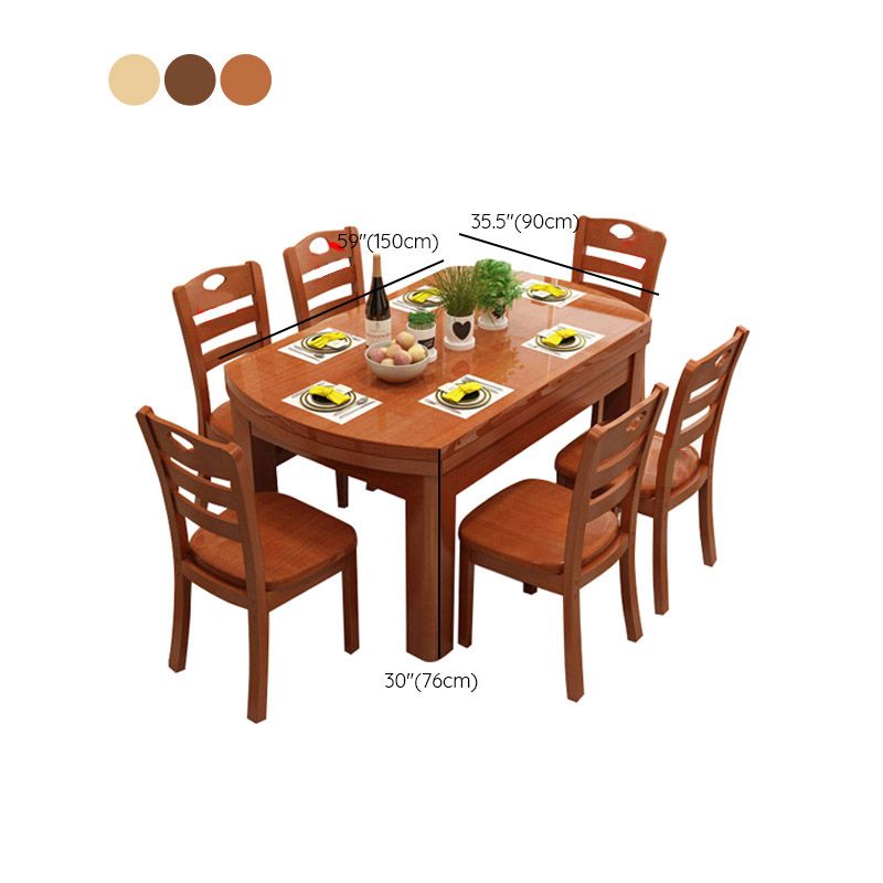 Dining Room Dinner Table 4 Legs Rubberwood Round Dining Table