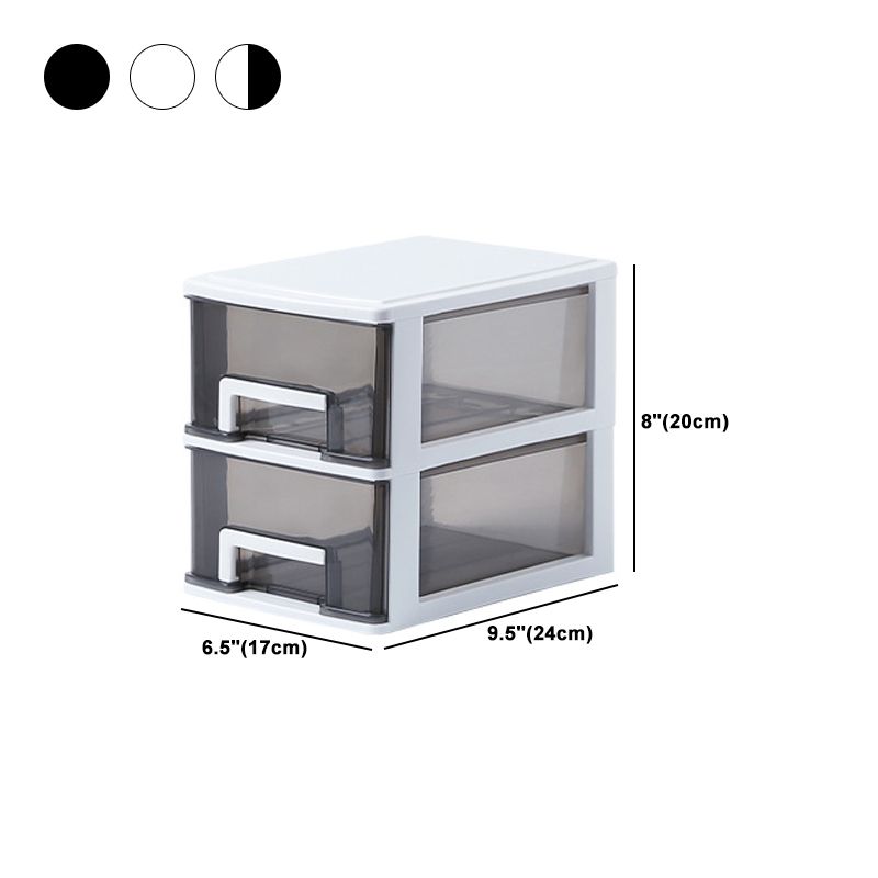 Modern Plastic Cabinet with Drawers File Cabinet for Home Office