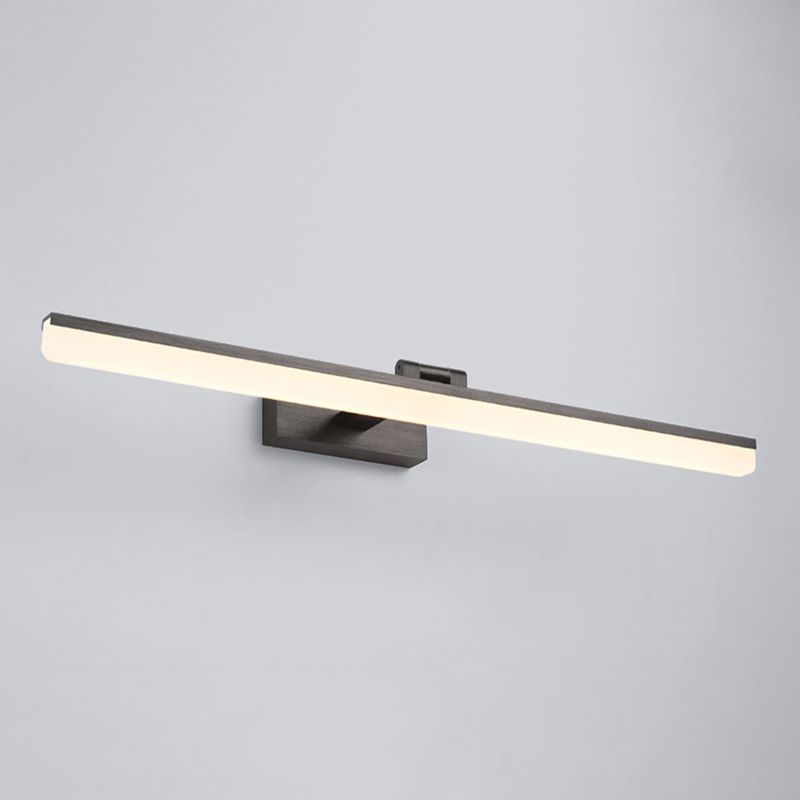 Linear Shape Vanity Light Contemporary Style Metal 1 Light LED Mirror Light for Bathroom