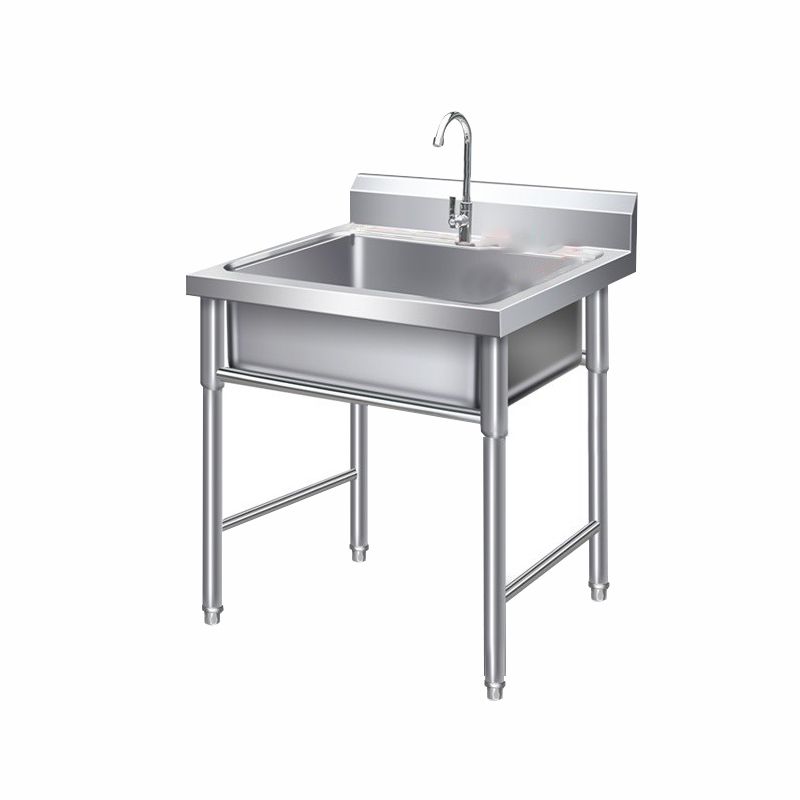 Modern Style Stainless Steel Sink with Strainer Drop-In Kitchen Sink