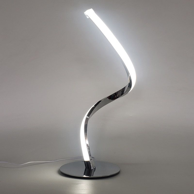 Modern Led Table Lamps Linear Night Table Lamps Metal 1 Light Nightstand Lamps