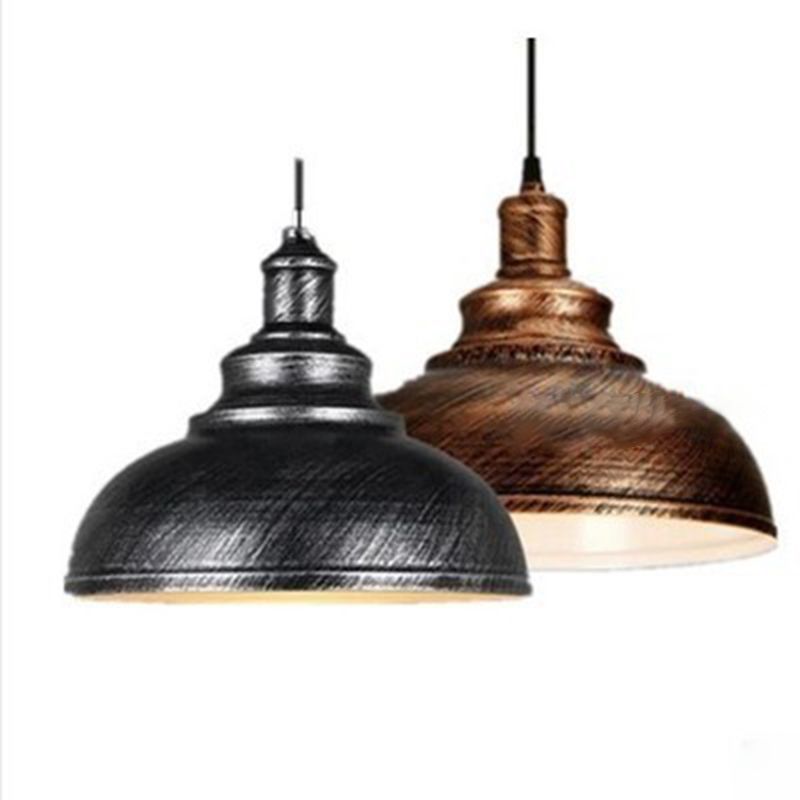 Dome-Shaped Pendant Lighting Fixtures Industrial 1 Light Metal Hanging Pendant Light