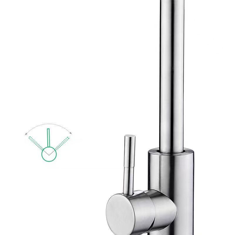 Modern 1-Handle Faucets Touchless Stainless Steel Standard Kitchen Faucets