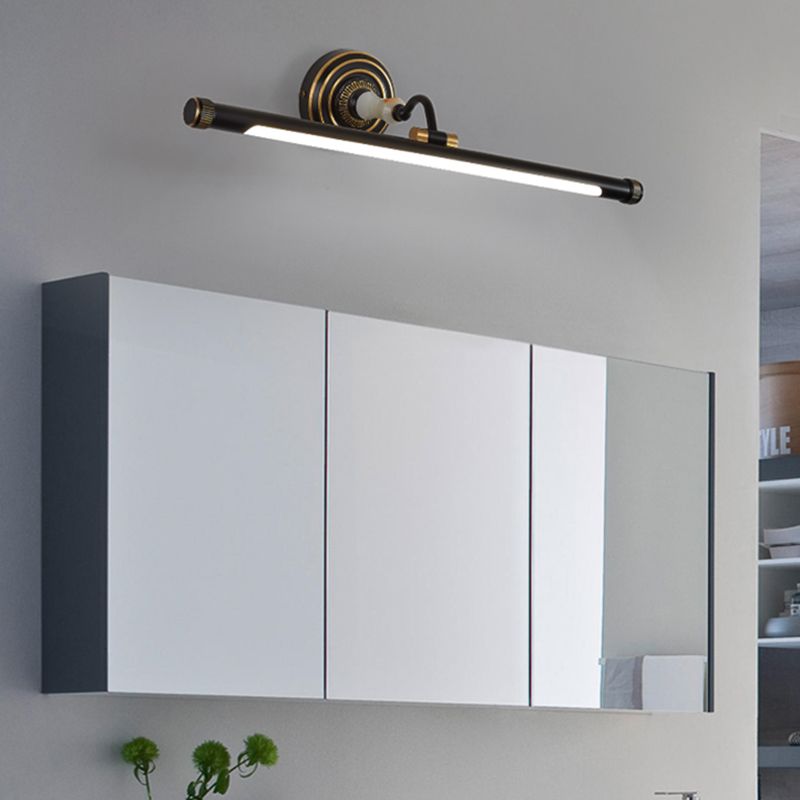 Moderne stijl lineaire ijdelheid wandlampen metaal 1 lichte ijdelheid muur sconce