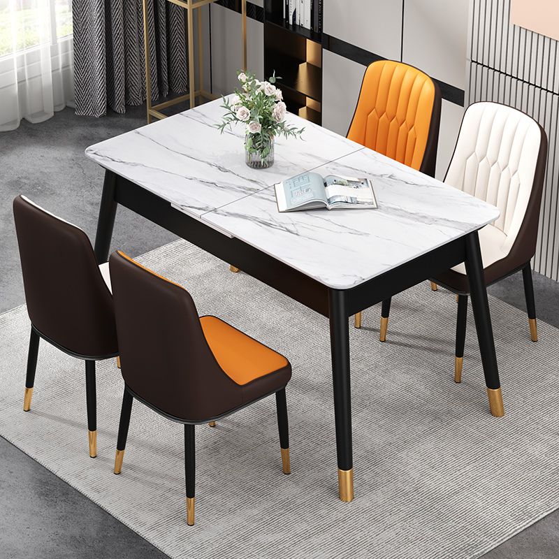 Modern Style Parsons Chair PU Leather Chairs for Dining Room