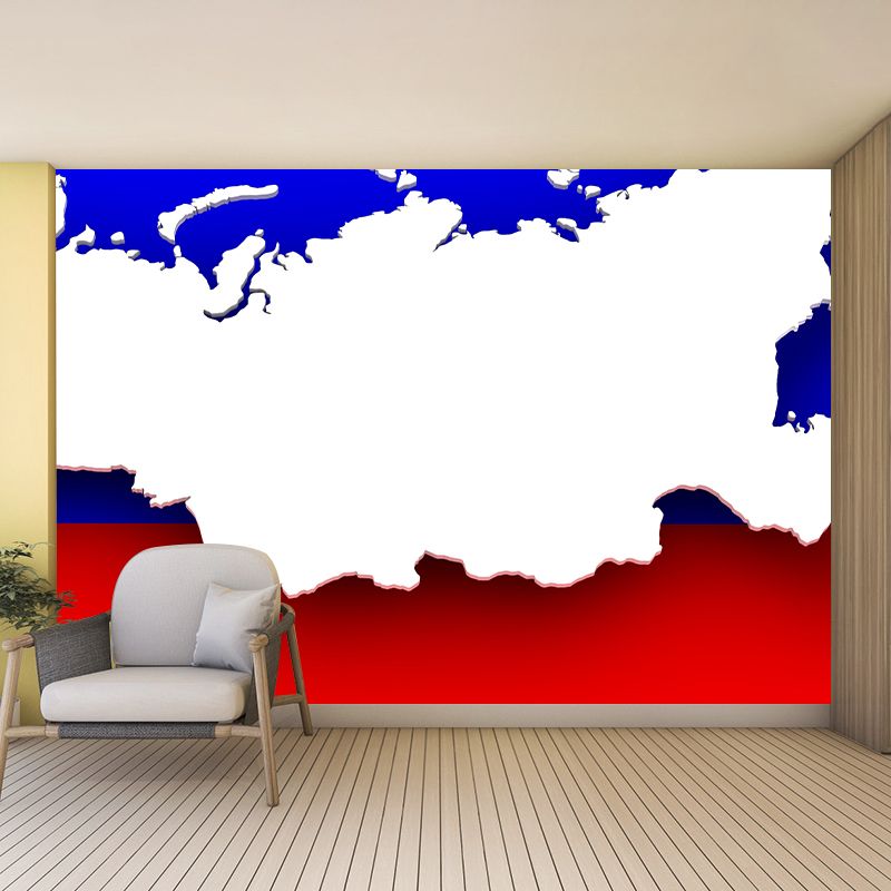 Modern American Flag Wallpaper Resistant Moisture Illustration Wall Mural