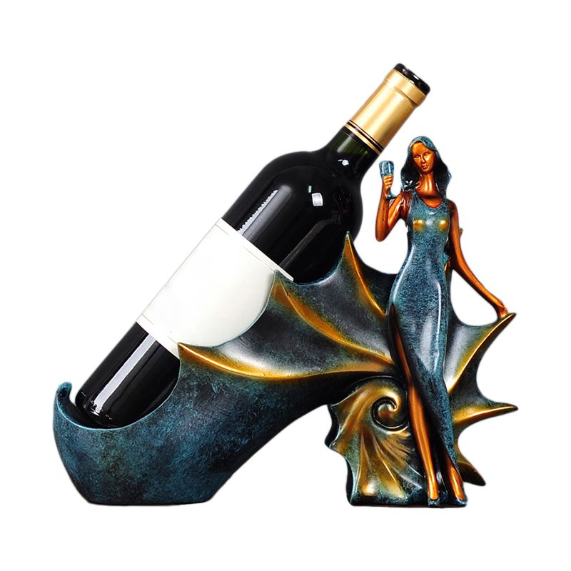 Glam Tabletop Wine Bottle Holder Resin Wine Rack Bottle for Living Room