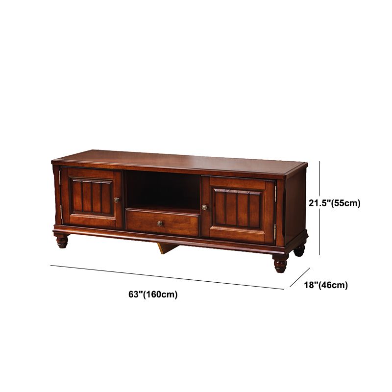 Wooden TV Cabinet Traditional Style Home Living Room TV Stand Console with Drawers