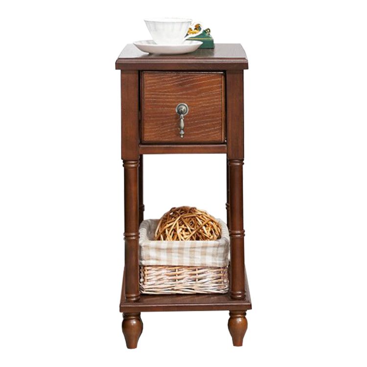 Traditional Nightstand Solid Wood Night Table for Living Room