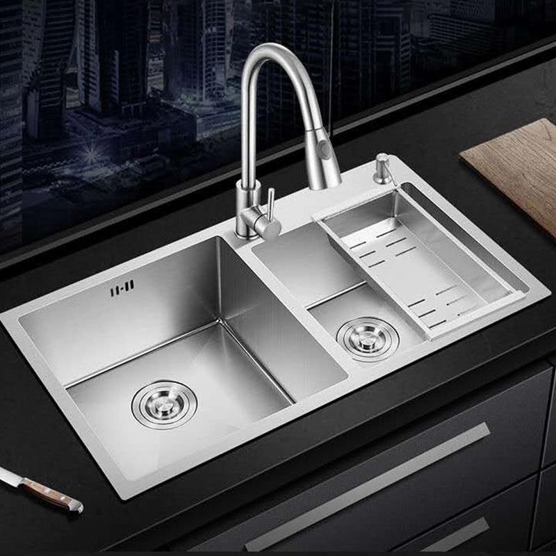 Kitchen Sink Soundproof Design Stainless Steel Drop-In Kitchen Sink