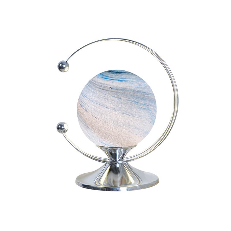 Modern Style Planet Desk Light Glass Shade Eye-protecting Desk Lamp for Living Room