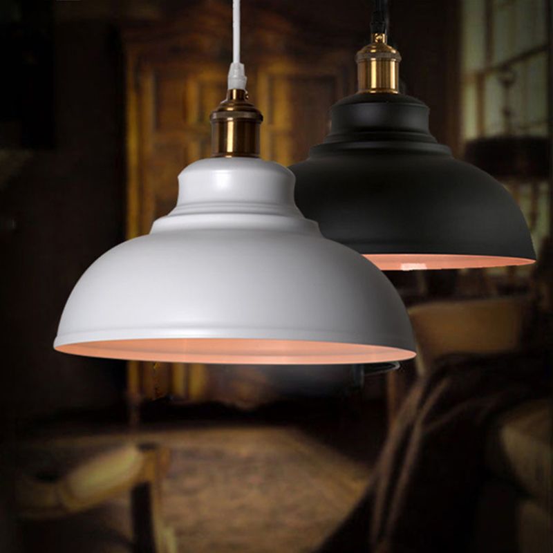 Painted Metal Pendant Lighting Industrial Style Restaurant Pendant Ceiling Light