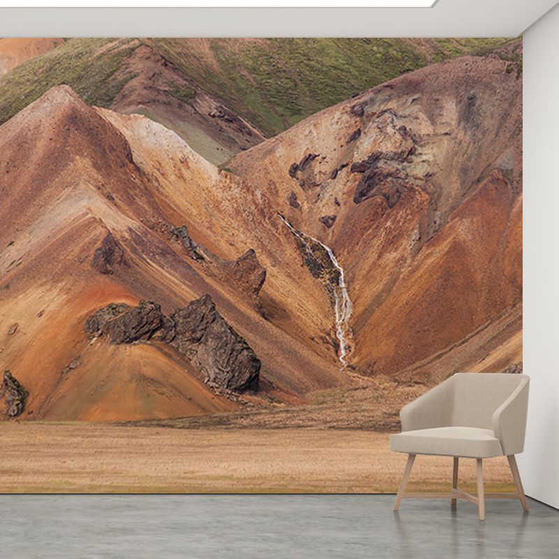 Environmental Photography Wall Mural Mountain Drawing Room Wallpaper